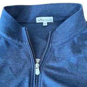 Peter Millar Crown Comfort Interlock 1/4 Zip Pullover Men’s XXL Blue